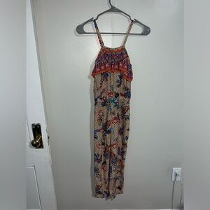 Zara Girls Soft Collection Sleeveless Floral Print Romper Size 11/12